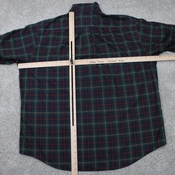 Brooks Brothers 346 Shirt Mens XL Blue/Green/Yellow/Red Non-Iron 100% Cotton L/S - Picture 10 of 13